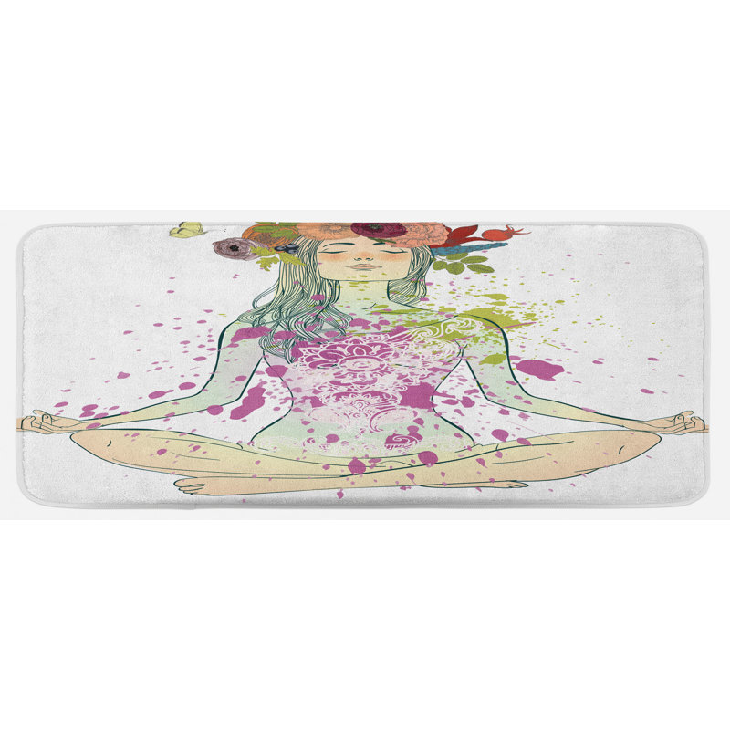 Modern & Contemporary Solid Color Polyester Kitchen Mat