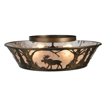 Rustic Lodge 4 - Light Flush Mount