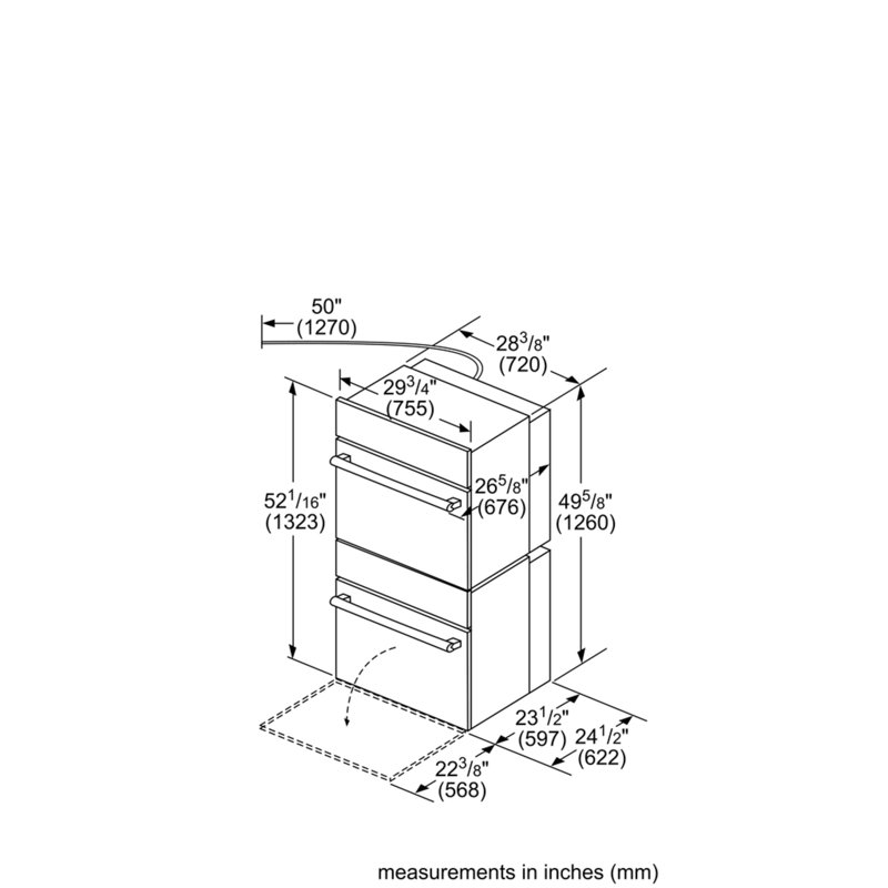 Benchmark® 30" Self-Cleaning Convection Electric Double Wall Oven