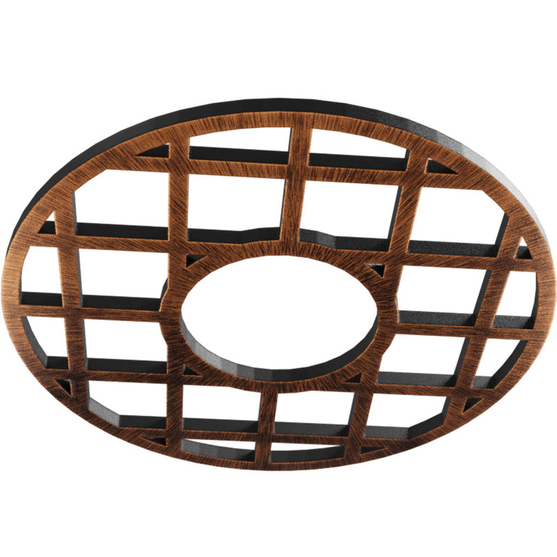 Médaillon de plafond de 20 po x P 7 po x P 7 po x P 0,5 po de qualité architecturale O'Neal, cuivre antique, Cuivre antique