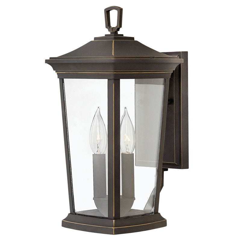 Bromley 2 - Bulb 15.5" H Outdoor Wall Lantern, Oil Rubbed Bronze