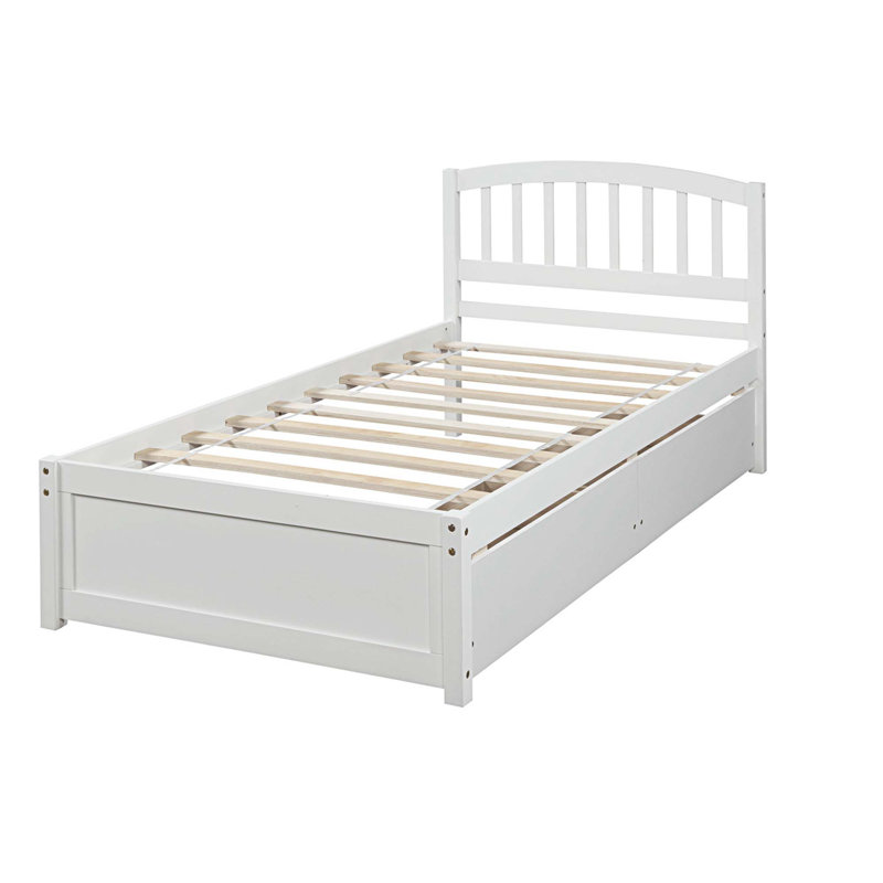 Lit avec rangement, Blanc