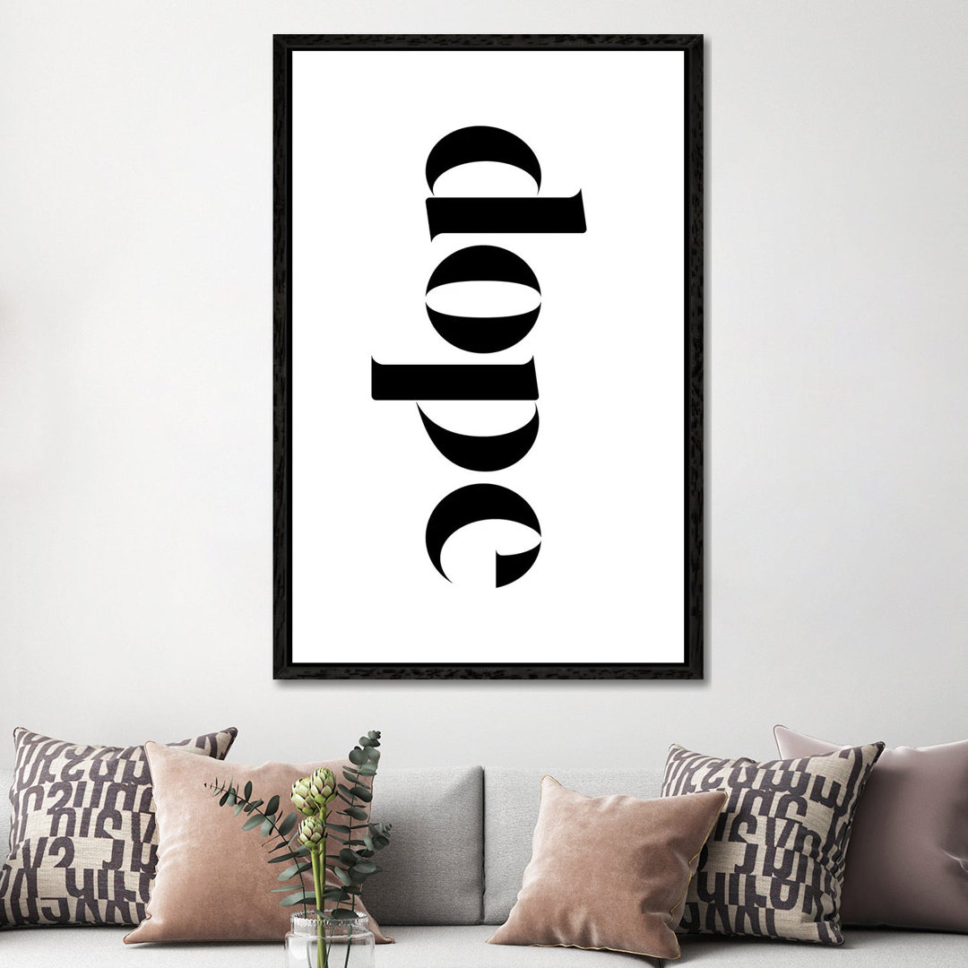 Dope On White von The Maisey Design Shop - Galerie- Giclée auf Leinwand