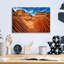  «The Grand Wave 1» par David Drost, art mural en verre acrylique, 16 po x 12 po