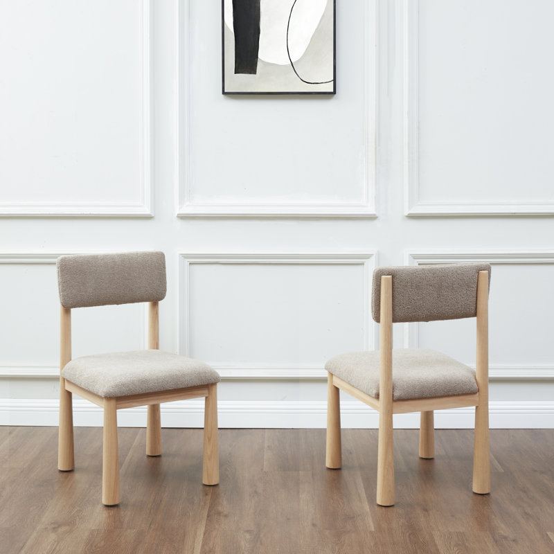 Boston Boucle Dining Chair, Light Brown