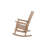 Oversized Outdoor Rocking Chair, All-Weather HIPS Poly Patio Rocker, Heavy Duty 400 lbs Capacity, Big & Tall Comfort with 31" High Backrest for Porch & Backyard, Teak-1060395715