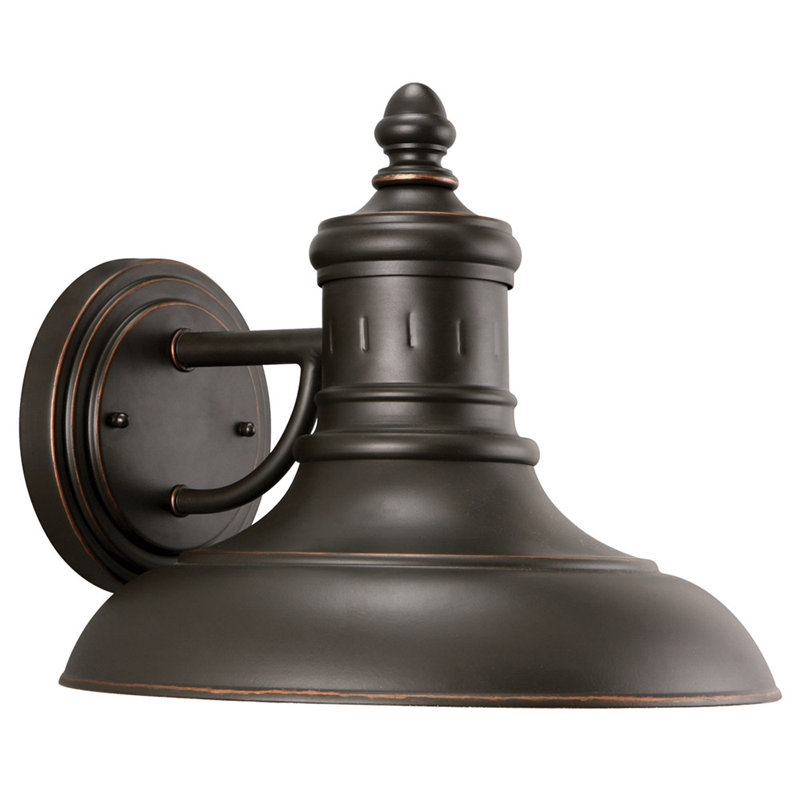 Luminaire de grange d'extérieur 1 lumière en bronze huilé Cecil