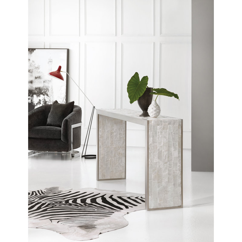 Melange 72'' W Stone Console Table