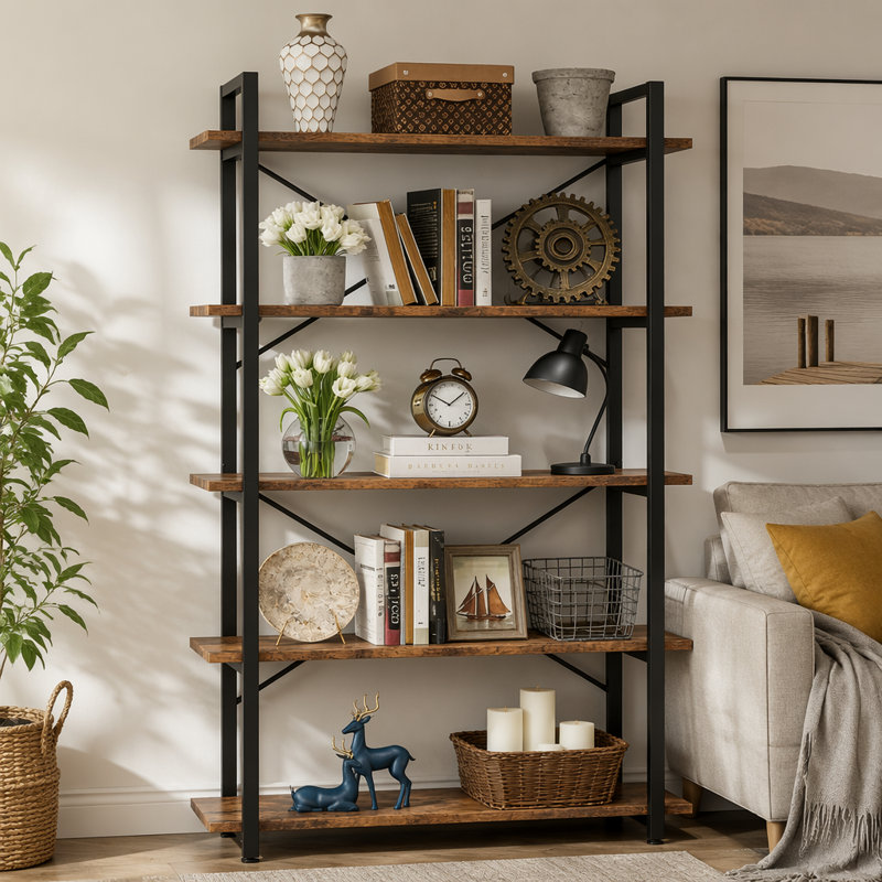 Open Design Display Shelf Unit,Bookshelf,Display Etagere,Plant Stand