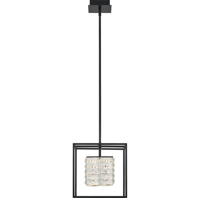 Luminaire suspendu carré/rectangulaire simple 1 lumière Tuten