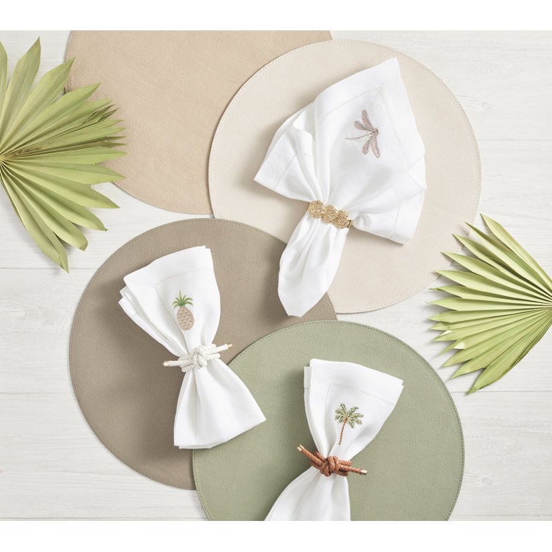 Icons Placemat, Sage/Khaki