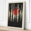Forest Sun Modern - Wrapped Canvas-786675014-786675016