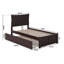 Lit plateforme en bois massif avec pied de lit et gigogne Flagg-1555111717-1513200332