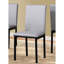 Chaises de salle à manger avec cadre en métal gris et similicuir, de 4 - Collection Graceful Option