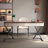 Rectangular Solid + Manufactured Wood+Stainless Steel with 2 drawers desk-109026494