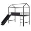 Lit mezzanine avec glissade en métal-1131517507