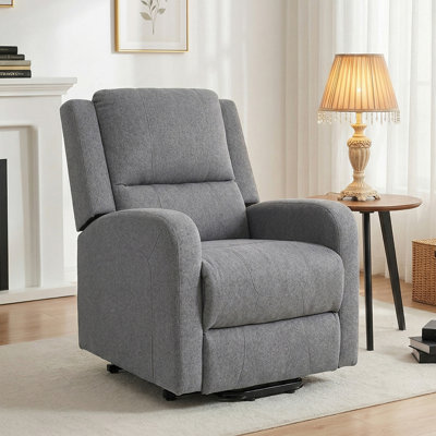 69cm Wide Chenille Lift Assist Standard Recliner with Massager