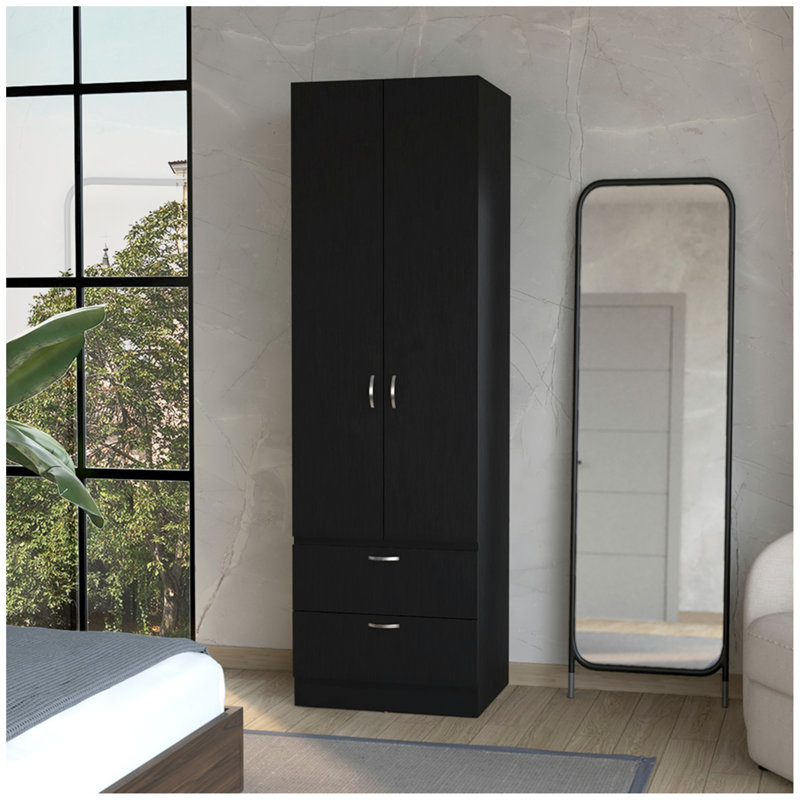 Armoire Marlton, chambre à coucher, Noir