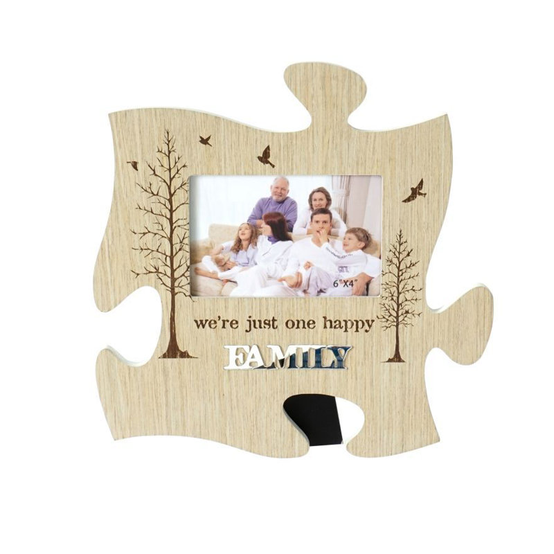 Cadre photo en placage de bois