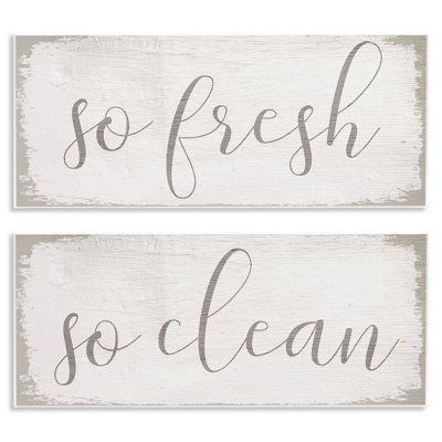 " So Fresh So Clean " by Daphne Polselli 2 - Pieces