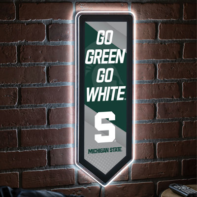 NCAA Team Pennant Shaped LED Lighted Wall Sign
