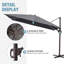 Parasol excentré en porte-à-faux 145 po x 104 po avec base Easy-Move | Mobilité d'une personne-247018016