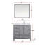 Ensemble de meuble-lavabo, robinet et miroirs, portes et tiroirs 34 po-1866448634