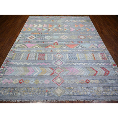 One-of-a-Kind 8'2" X 9'8" New Age Area Rug in Gray