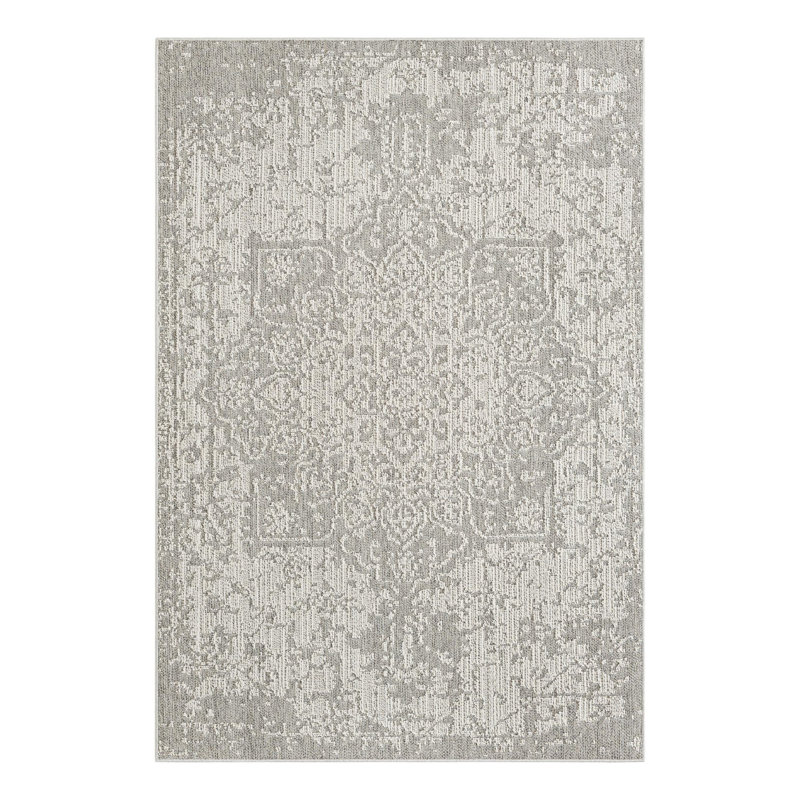 Indoor/Outdoor Traditional Area Rug, Rectangle 6'1" x 9'