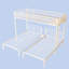 Triple lit superposé pour enfants, 3 lits superposés pour 3 personnes, lits superposés en métal, séparé en 3 lits simples, structure à bruit réduit-130170164