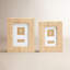 Ensemble de 2 cadres photo en rotin Criss Cross Weave