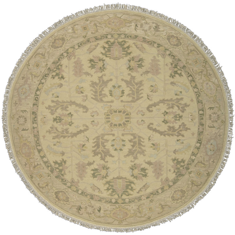 Glenndora Wool Indoor Rug, Round 8'