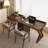 Black Walnut Color Rectangular Solid Wood desk-565995595