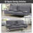 Drewry Twin 66'' Faux Leather Convertible Sofa-94342120