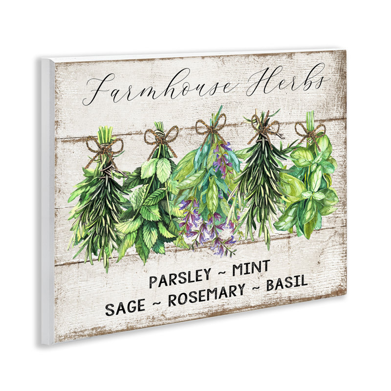  "Vintage Farm Market Herbs", art mural par Creatif Belle