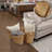 Casafield Oval Storage Baskets with Handles (Set of 3), Woven Water Hyacinth Laundry Baskets