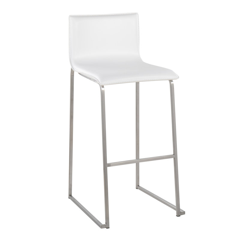 Middlebrook Stool, White, Stainless Steel, Bar Stool (30" Seat Height)