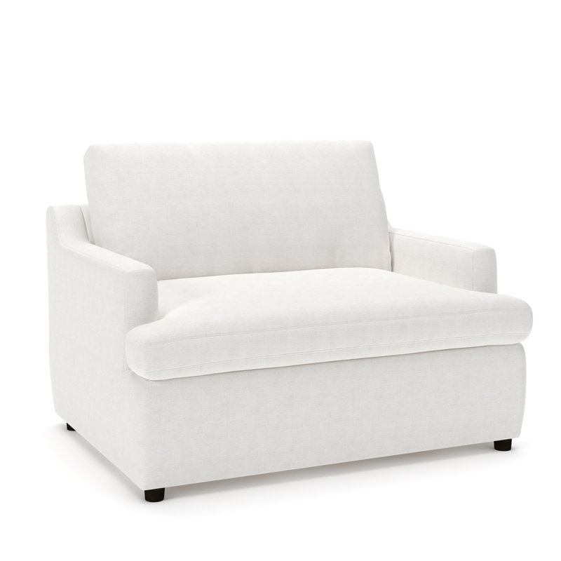 Chaise et demi Essex, Chenille Crypton® neige Nomad