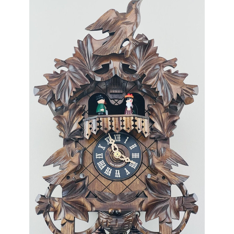  Horloge coucou musicale 14 jours avec oiseaux et nid 14 jours