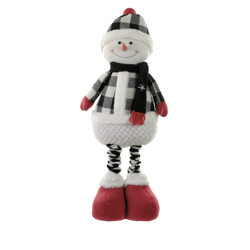 Bonhomme de neige à carreaux