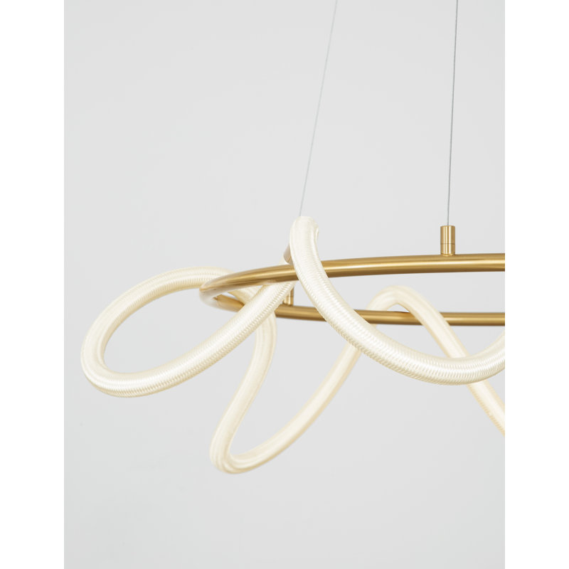 1 - Light Gold LED Unique/Statement Pendant