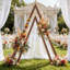 210cm W x 80cm D Solid Wood Arbour in Brown