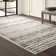 Bethlyn Striped Ivory/Charcoal Area Rug