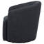 Fauteuil d'appoint pivotant en tissu Mossbrook anthracite-2092334391