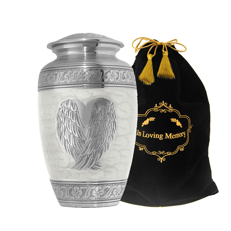 Urne pour cendres pour adultes Astoria Grand Cremation, Blanc