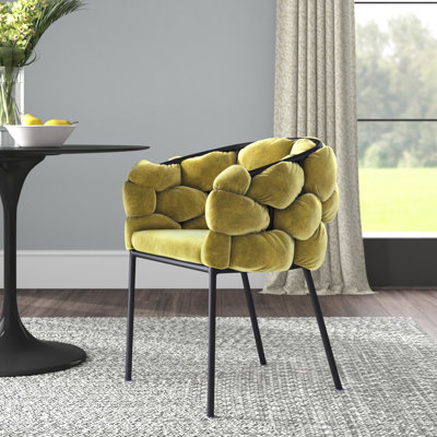 Lawncrest Velvet Upholstered Arm Chair by Wade Logan