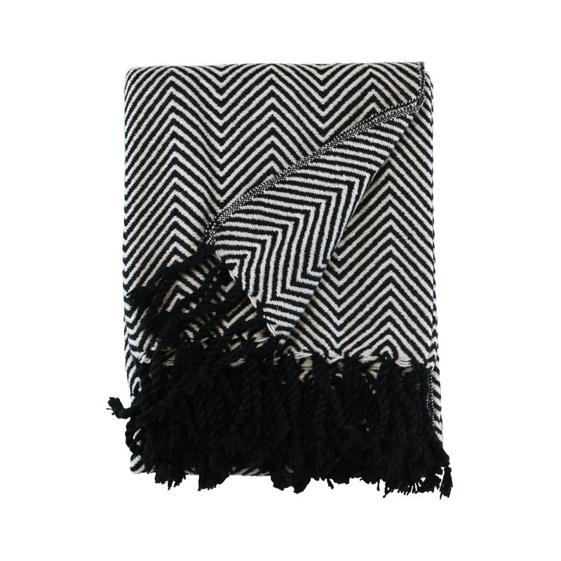 Los Angeles Throw Blanket, Black
