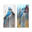 Photo de geai bleu dans la cour I - Collection d'art mural 2 panneaux animaux-447677860-447677861