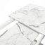 Table de salle à manger rectangulaire moderne, extensible, avec plateau en marbre + pied de table en MDF en X avec base en métal-1660660426-1660660427