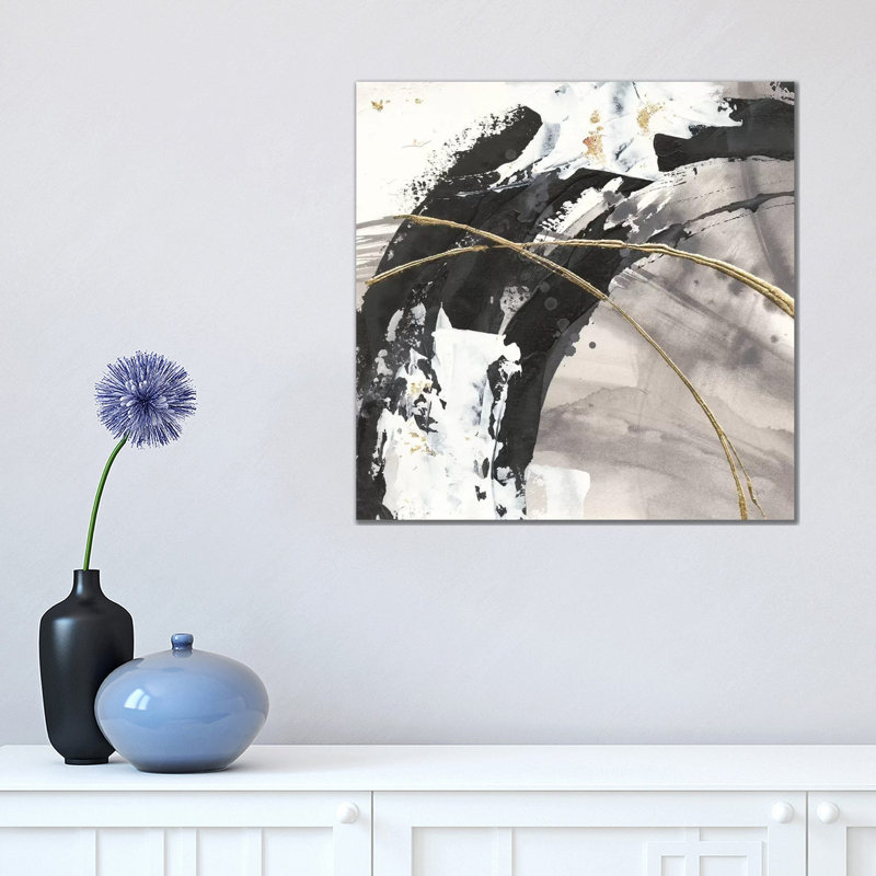 Gilded Arcs II by Chris Paschke - Wrapped Canvas Painting, 45.72 cm H x 45.72 cm W x 3.175 cm D